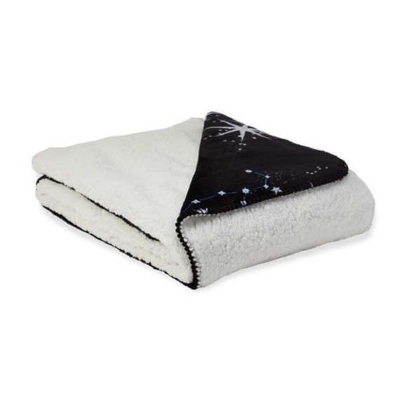 NWT Victoria's Secret Galaxy Sherpa Throw Cozy Soft Plush Blanket - Picture 4 of 8